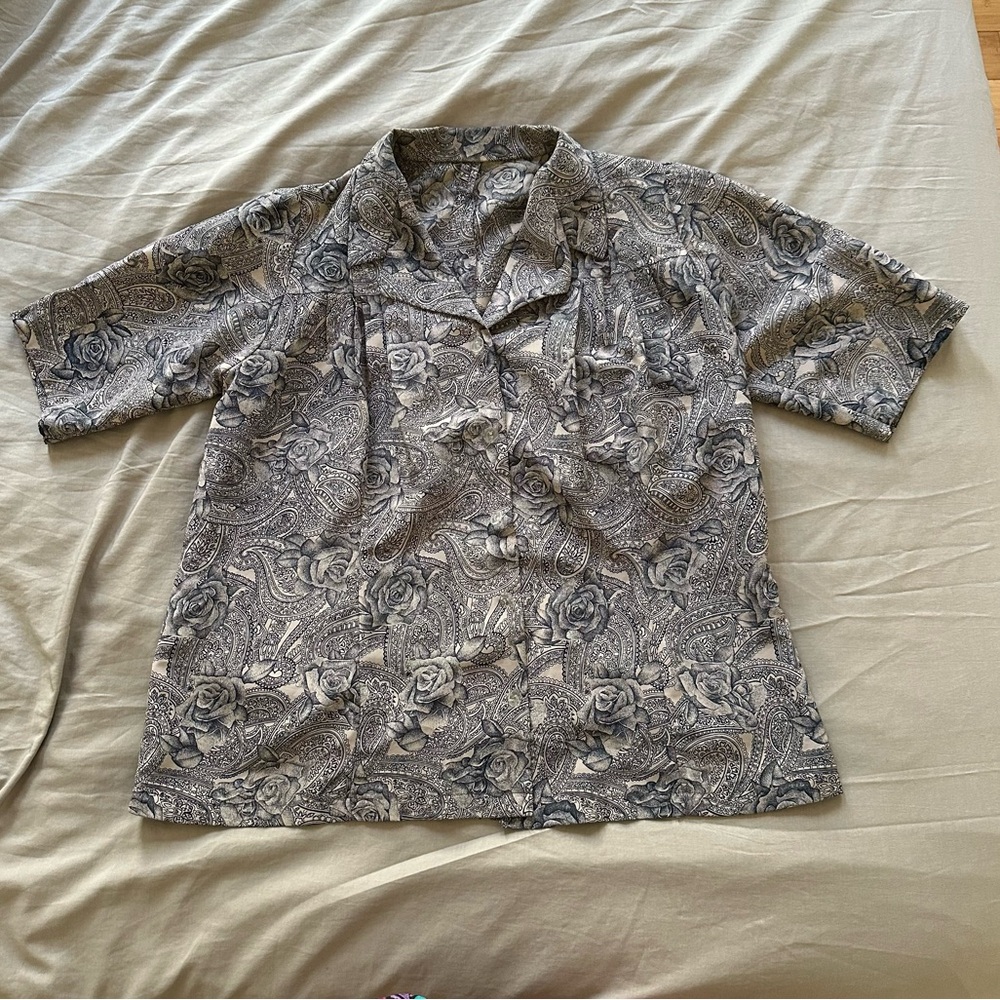Handmade Floral Patterned Women's Blouse